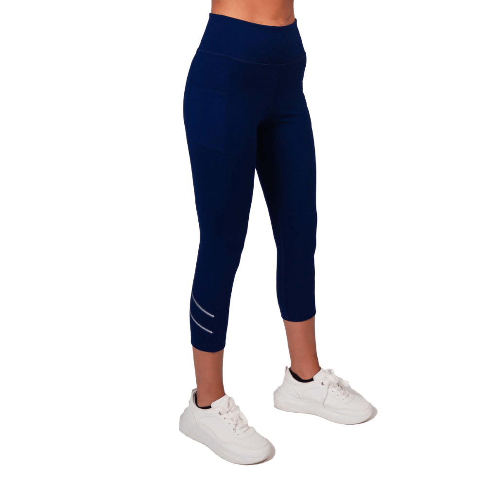 inPhorm NYC Zone Capri Legging - Ink/Silver