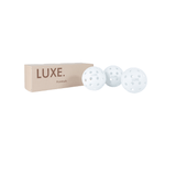 Luxe Pickleball White Pickleballs - Pack of 3