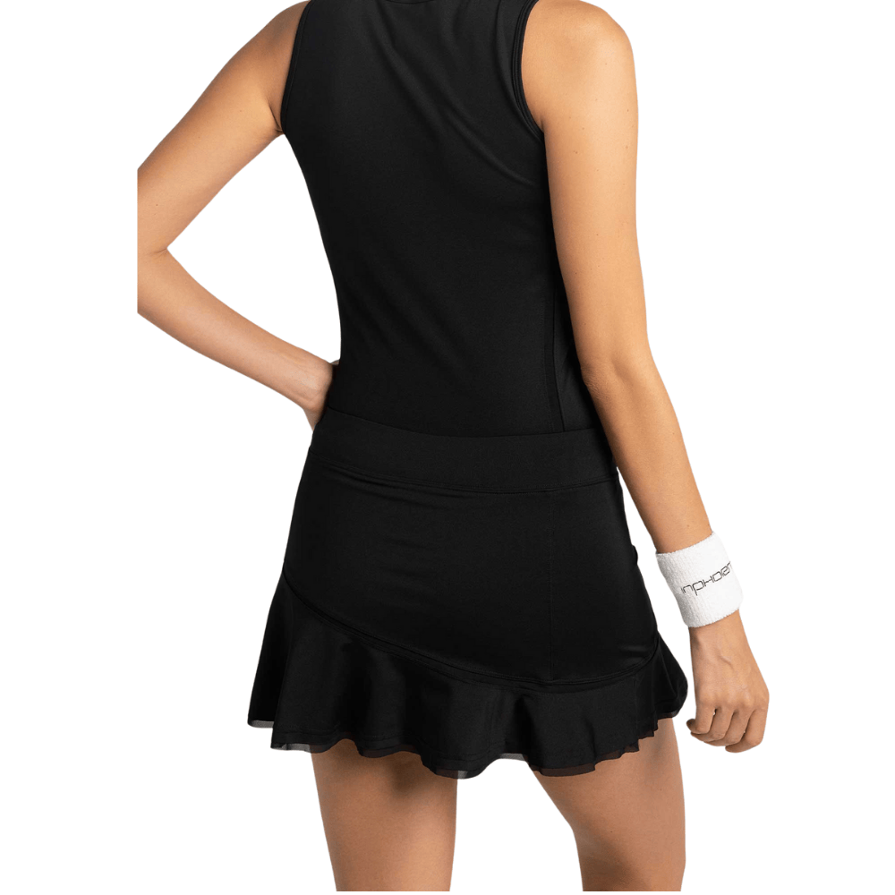 inPhorm NYC Tennis Classic 13 1/2" Flounce Skirt - Black