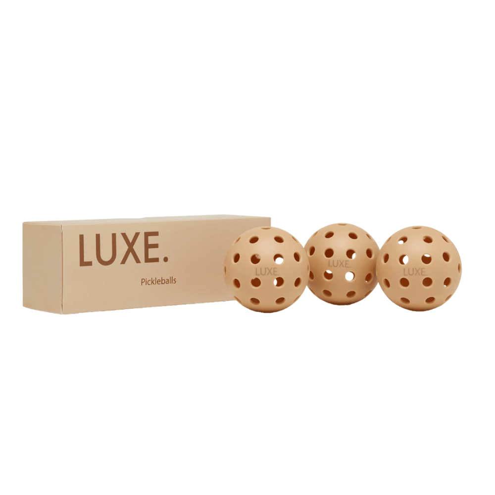 Luxe Pickleball Tan Pickleballs - Pack of 3