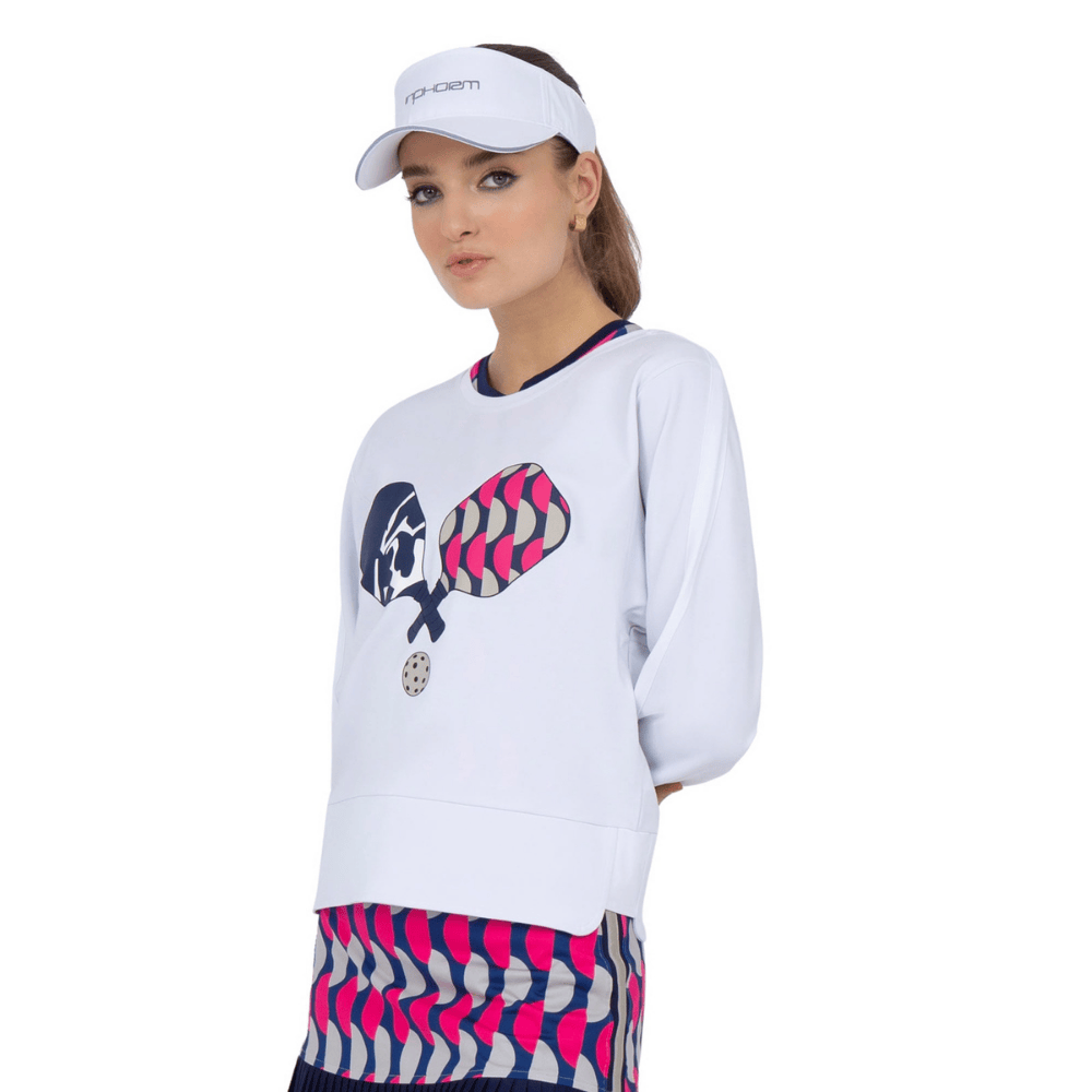 inPhorm NYC Camila Performance Sweatshirt - Pickleball Print