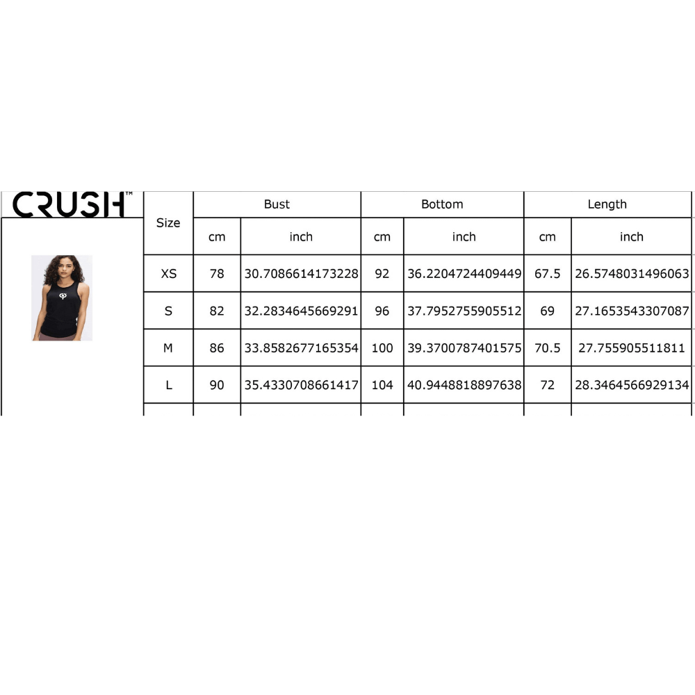 Crush Sports Women Black Tie Back Tank Top