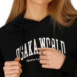 Osaka Women Cropped Hoodie | Black