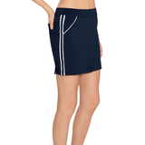 inPhorm NYC Women's Golf 15" Eloise Skirt - Midnight/White