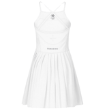 Osaka Women Pleated Tech Dress | White