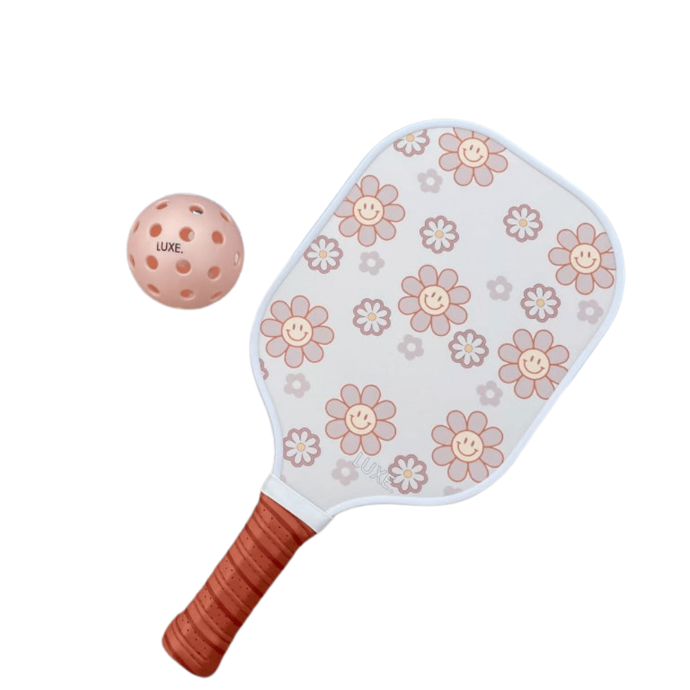 Luxe Pickleball Paddle Smiley | Flower