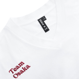 Osaka Women V Neck Cropped Sweater | White
