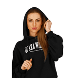 Osaka Women Cropped Hoodie | Black