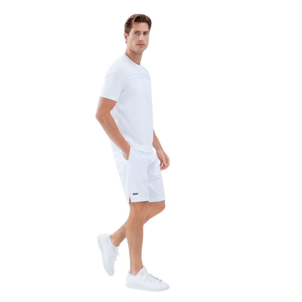 inPhorm NYC Classic Performance Men's Tennis Shorts - White