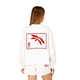 Osaka Women V Neck Cropped Sweater | White