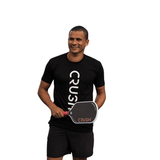 Crush Sports Unisex Logo Black Short Sleeved T-Shirt