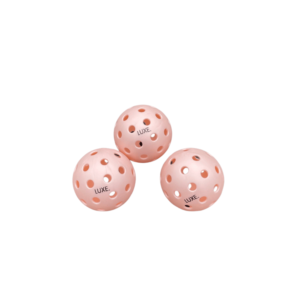 Luxe Pickleball Pink Pickleballs - Pack of 3