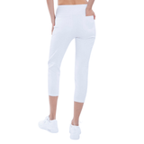 inPhorm NYC Quick Dry Women's Golf 24" Capri - White