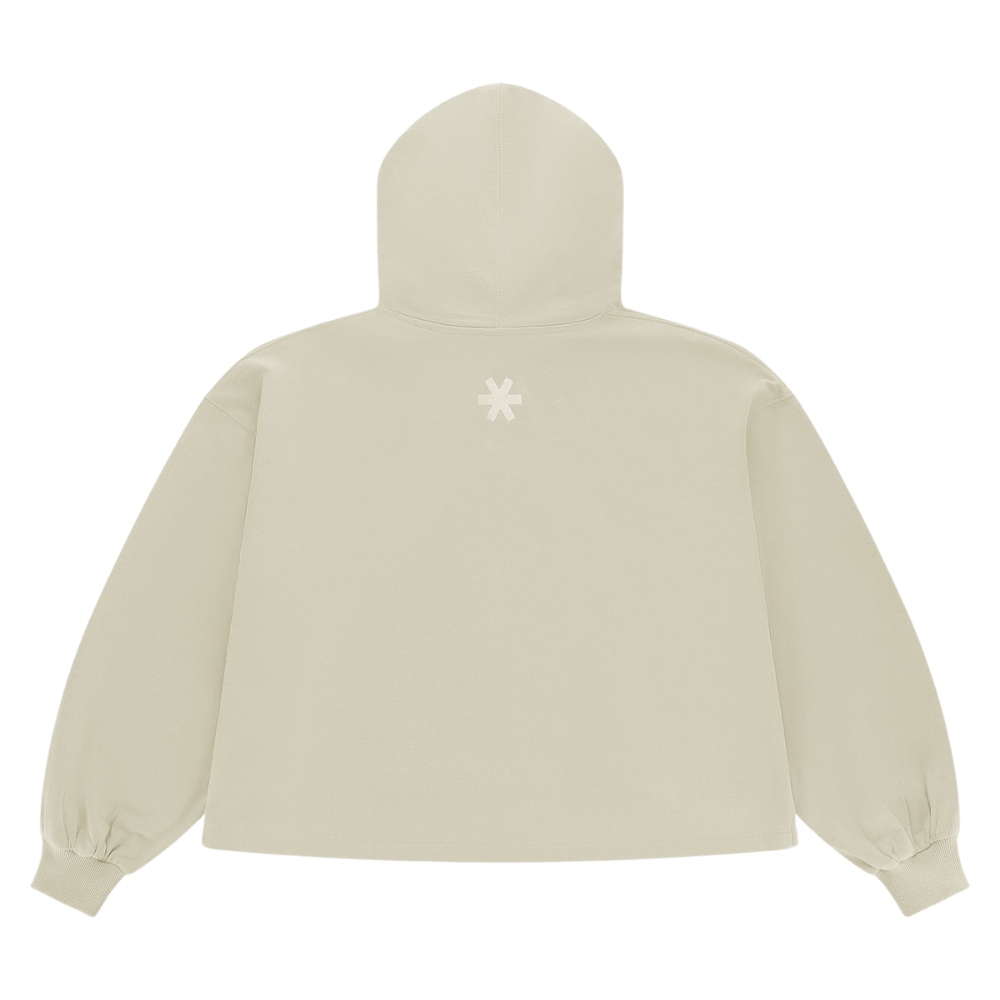 Osaka Women Cropped Hoodie - Logo | Warm Grey