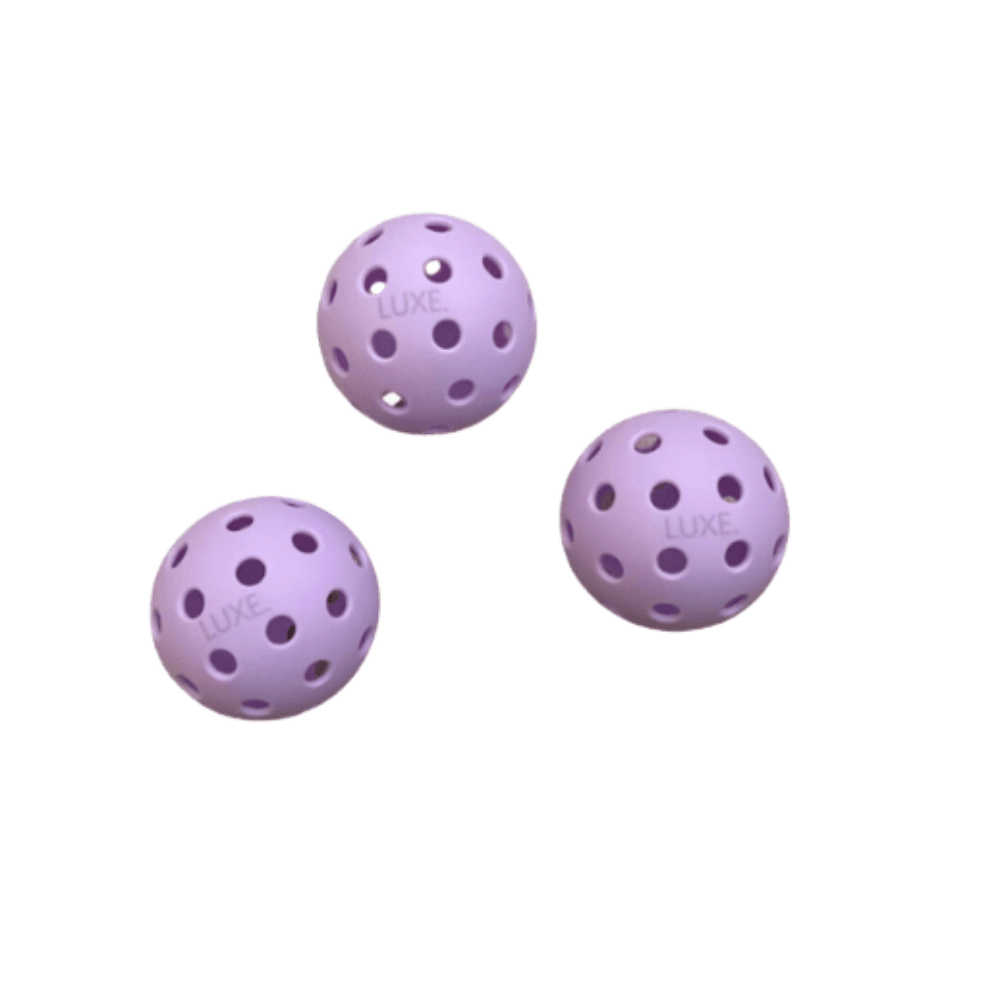 Luxe Pickleball Purple Pickleballs - Pack of 3