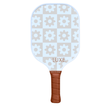 Luxe Pickleball Paddle Checkered Flower