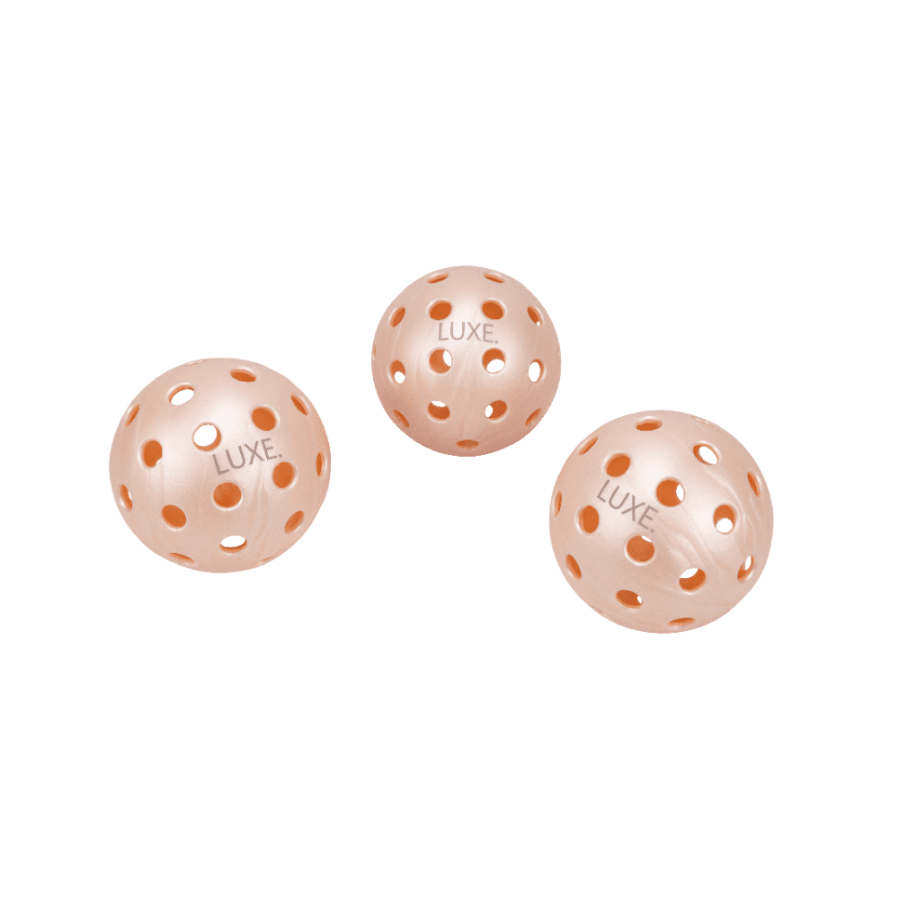 Luxe Pickleball Pink Pickleballs - Pack of 3