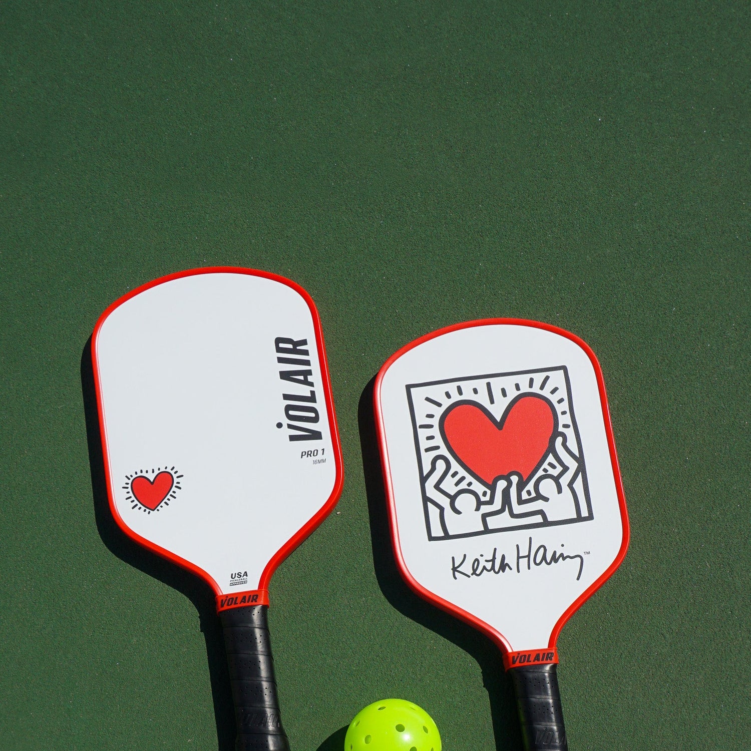 Volair Pickleball Pro 1 Pala de Pickleball 16mm: Keith Haring #1