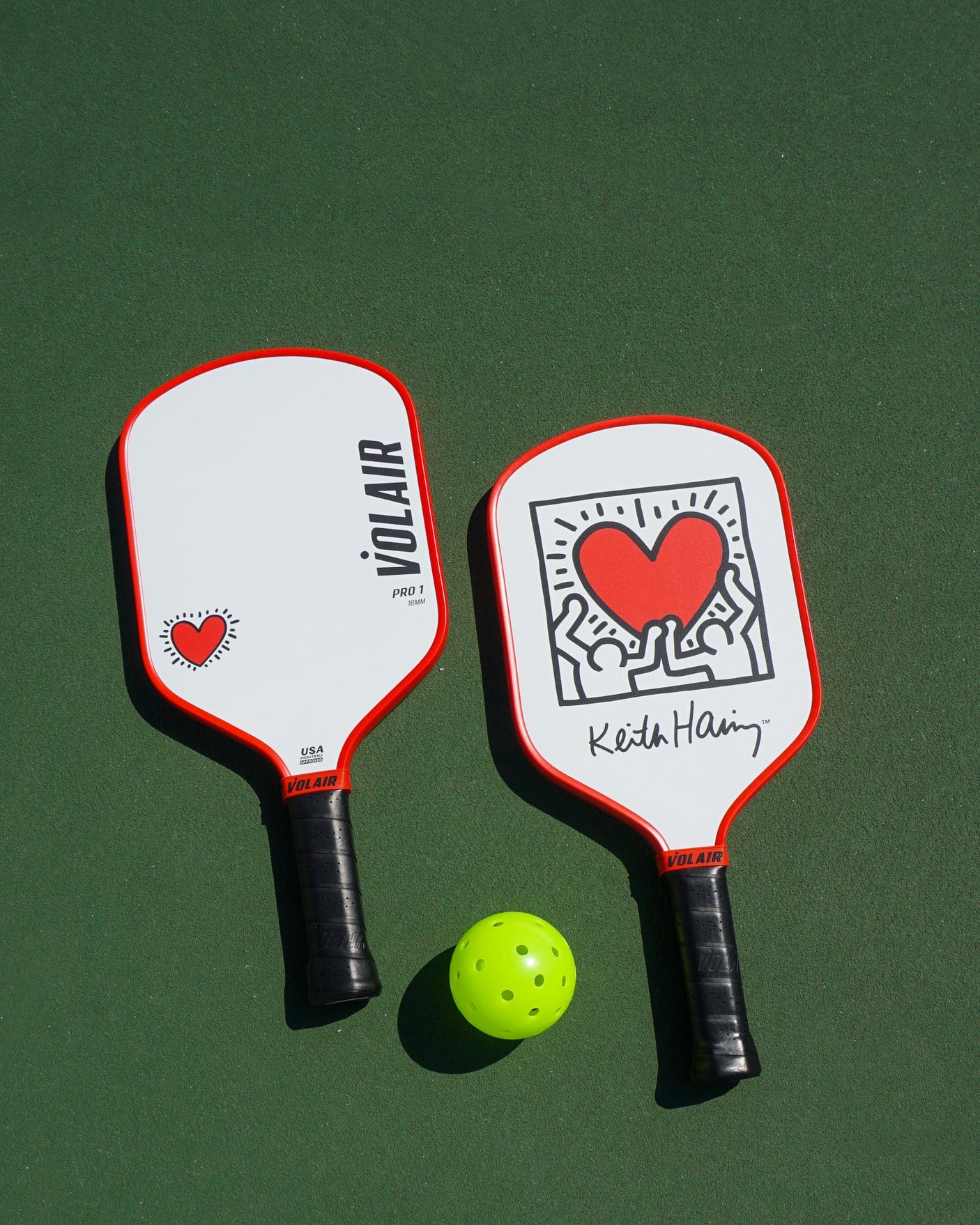 Volair Pickleball Pro 1 Pala de Pickleball 16mm: Keith Haring #1