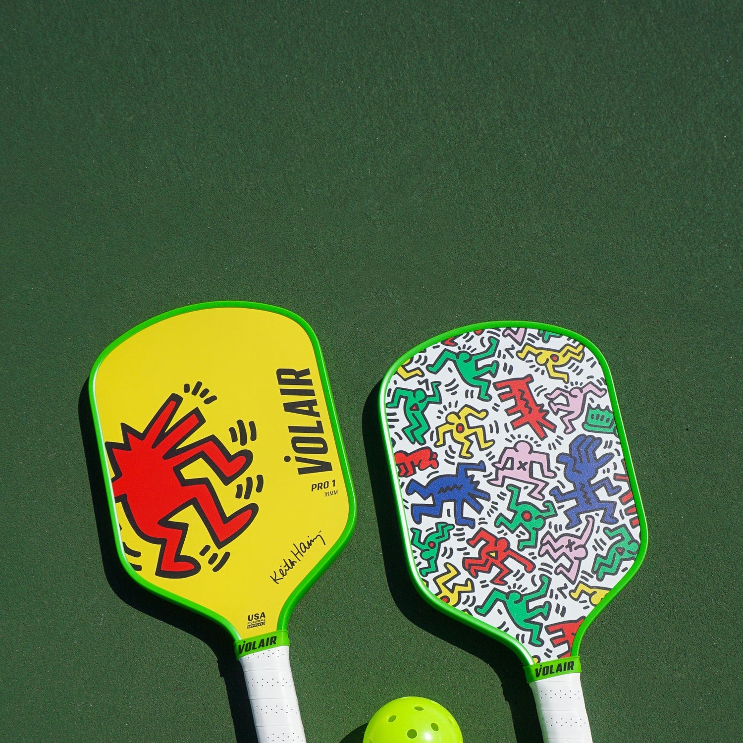 Volair Pickleball Pro 1 Pala de Pickleball 16mm: Keith Haring #3