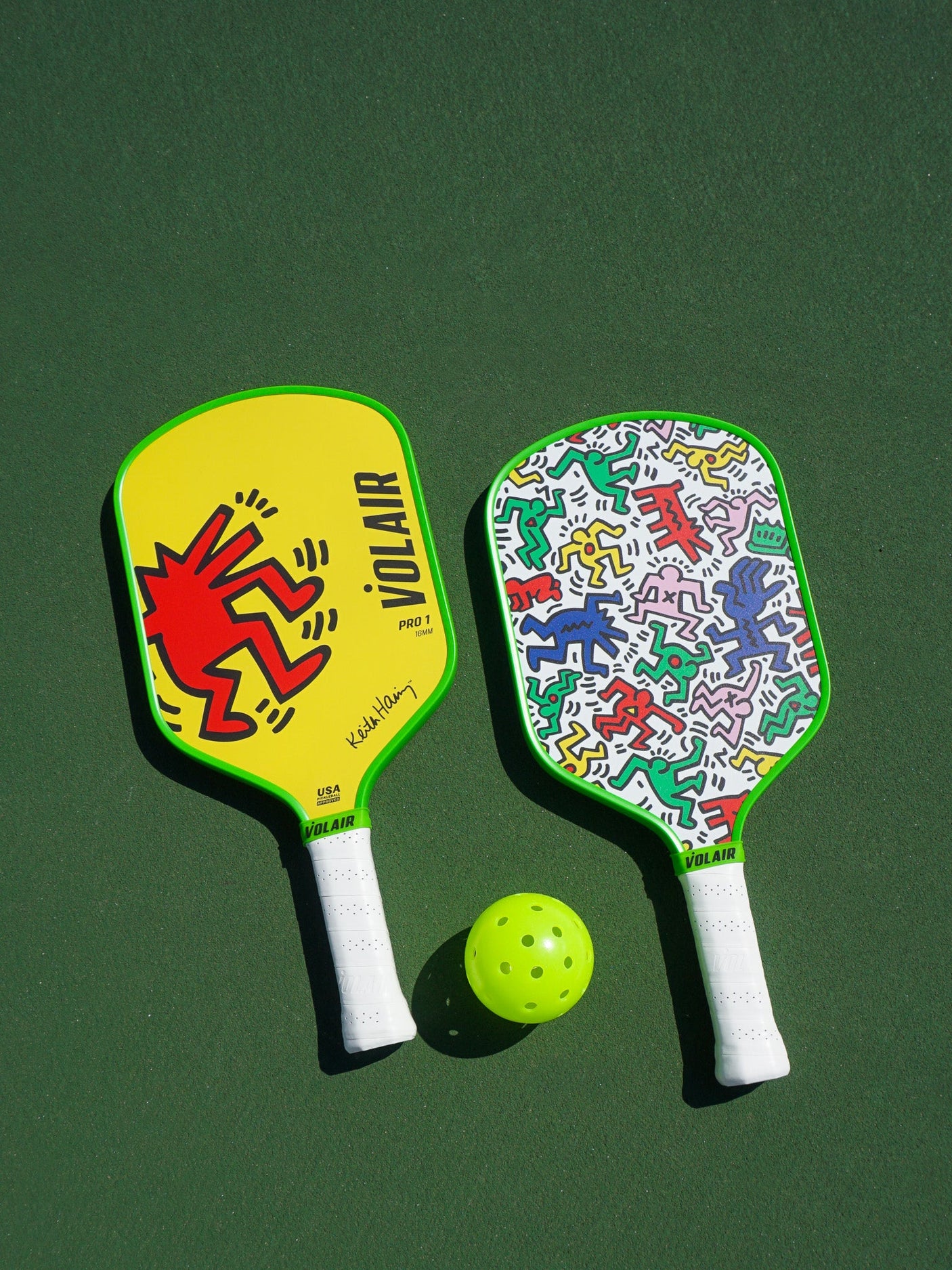 Volair Pickleball Pro 1 Pala de Pickleball 16mm: Keith Haring #3