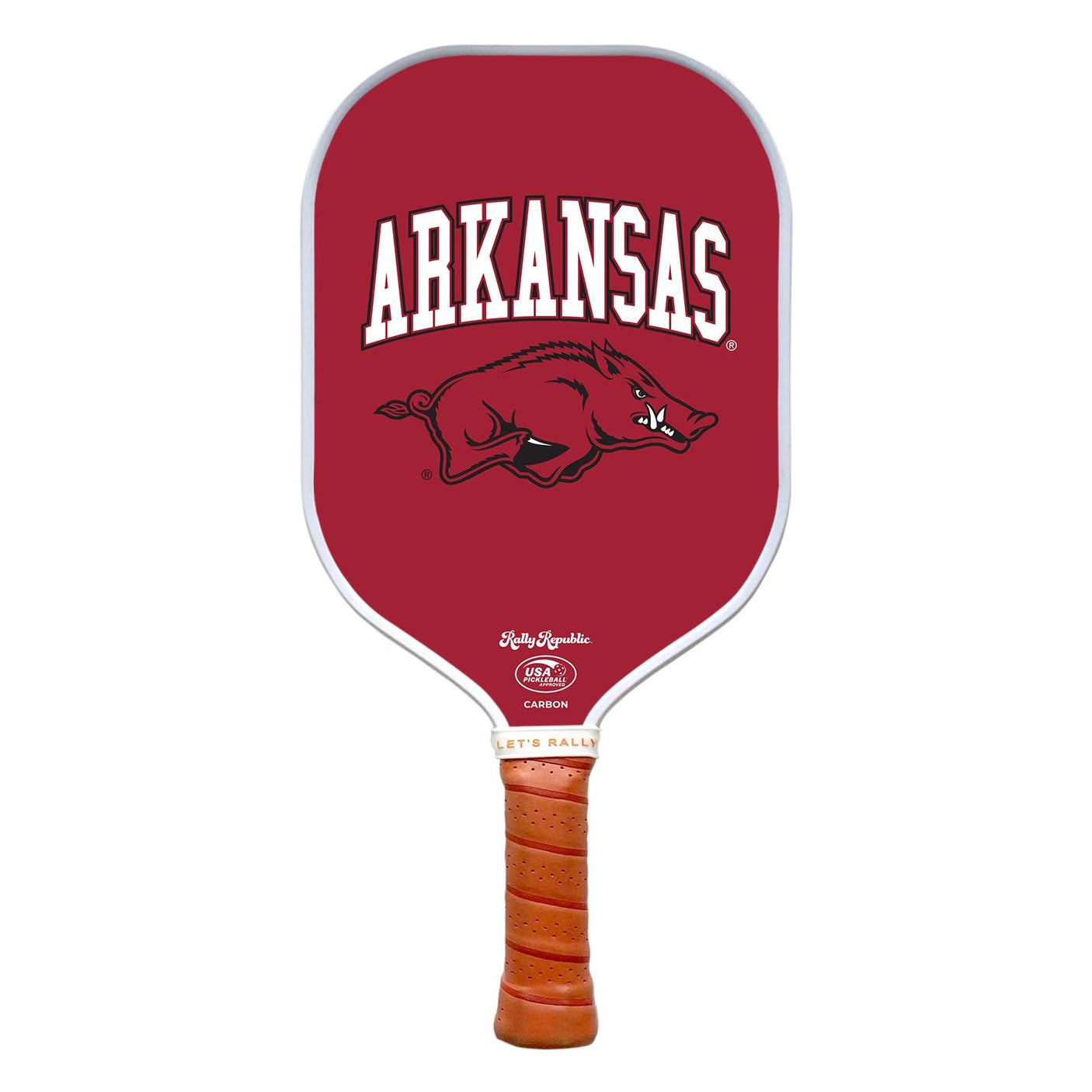 Rally Republic PIckleball Paddle - Arkansas Razorbacks Cardinal Tusk