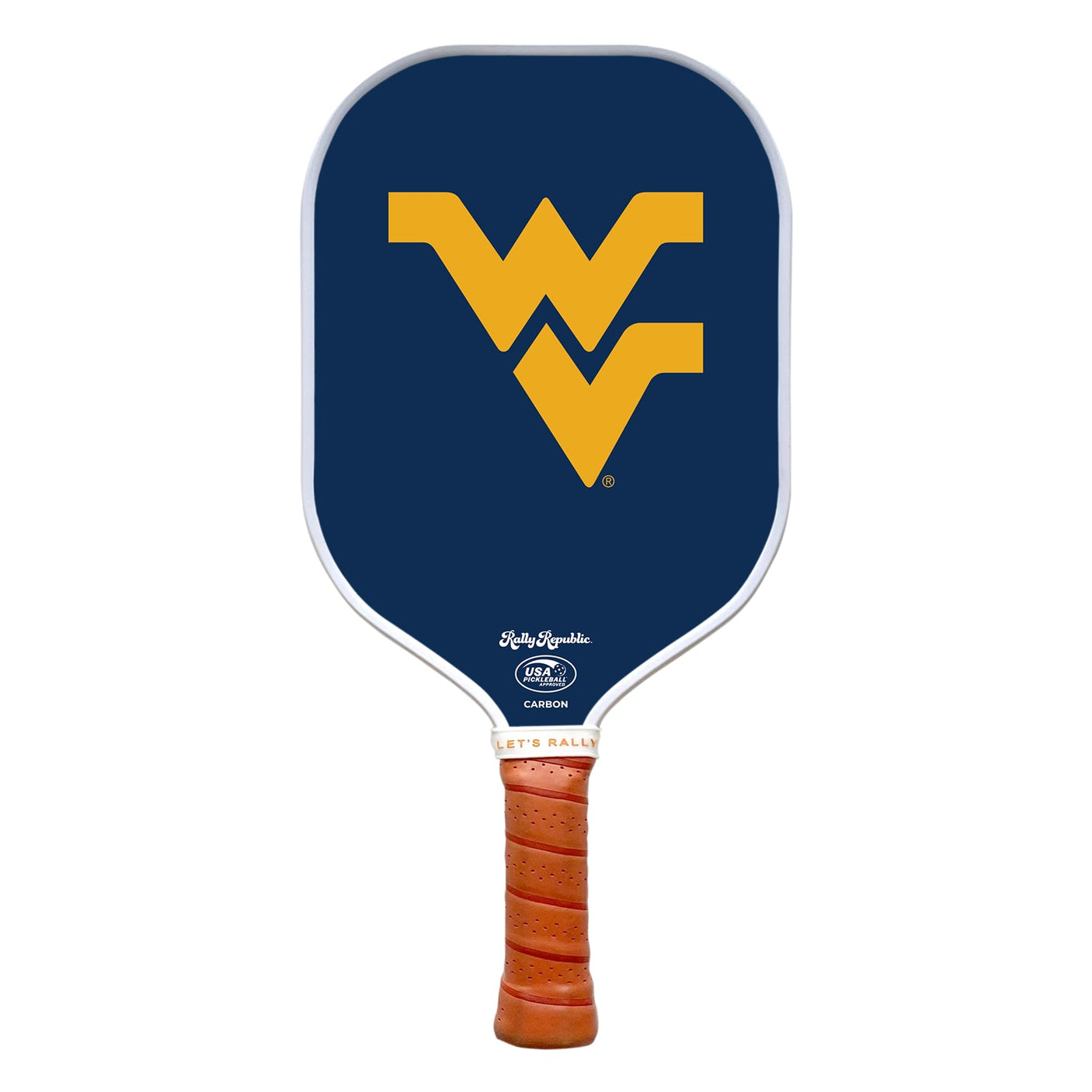 Rally Republic PIckleball Paddle - West Virginia Mountaineers Blue Flying WV