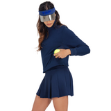 GLDN PNT Women's Track Sweatshirt | Navy