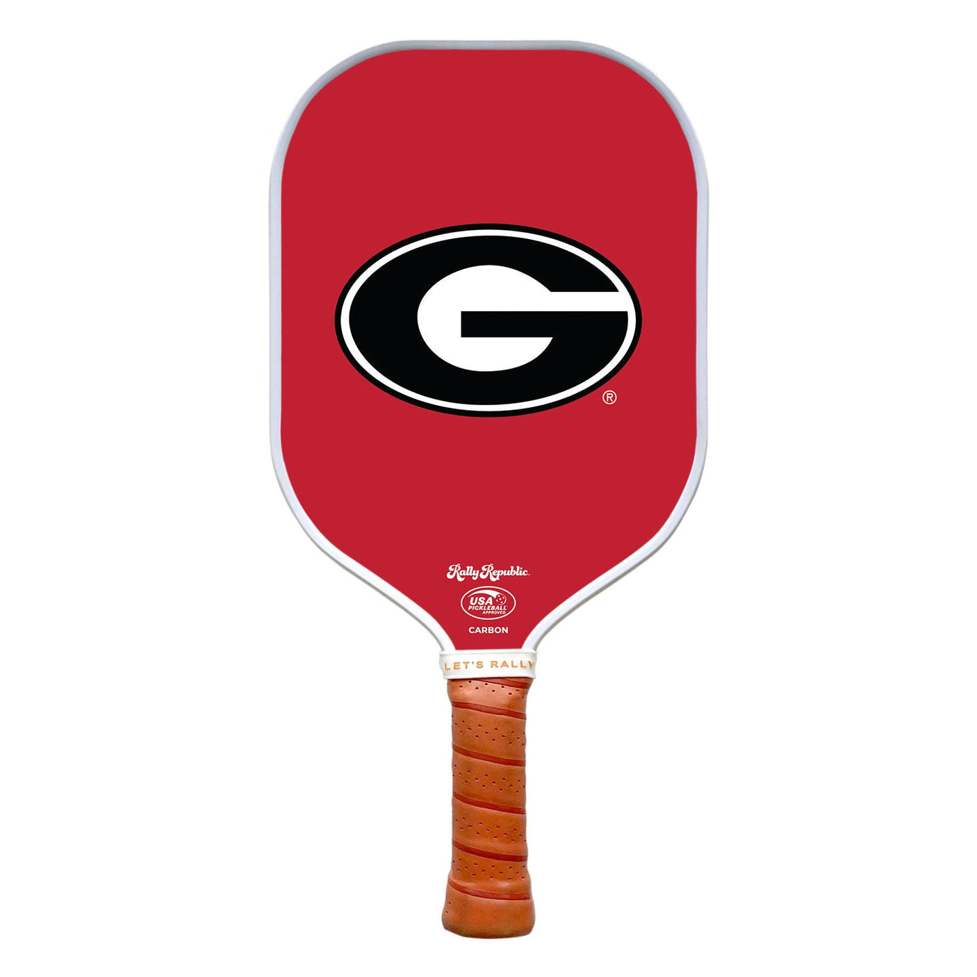 Rally Republic PIckleball Paddle - Georgia Bulldogs Red Athletic Primary Mark