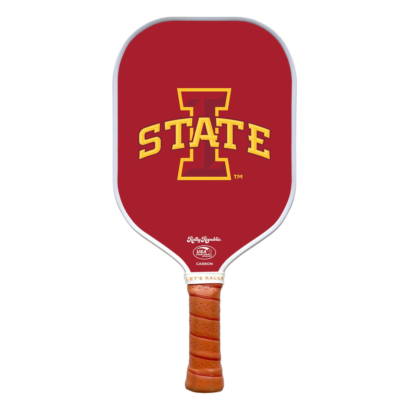Rally Republic PIckleball Paddle - Iowa State Cyclones Cardinal Primary Athletic Mark