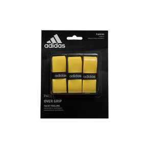 Overgrips Adidas Pádel Tenis Pickleball Accesorio Pack de 3 unidades Amarillo