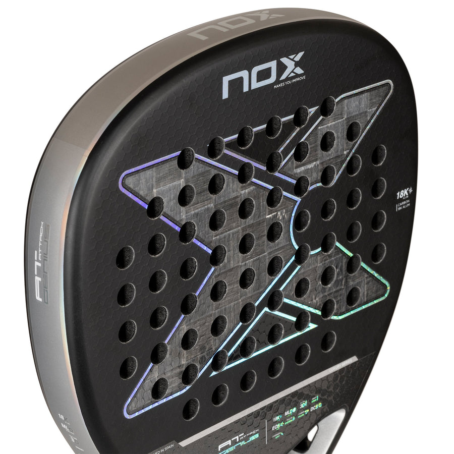 Nox Padel Racket AT Genius Attack 18K 2024
