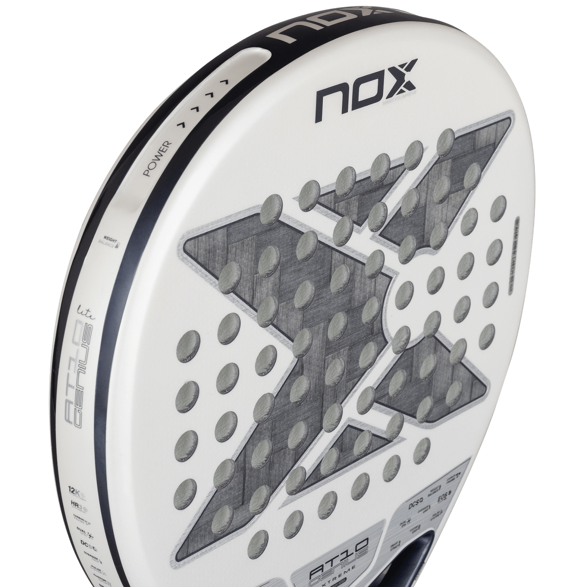 Pala de pádel NOX AT10 Genius 12K Alum Xtreme Lite 2026