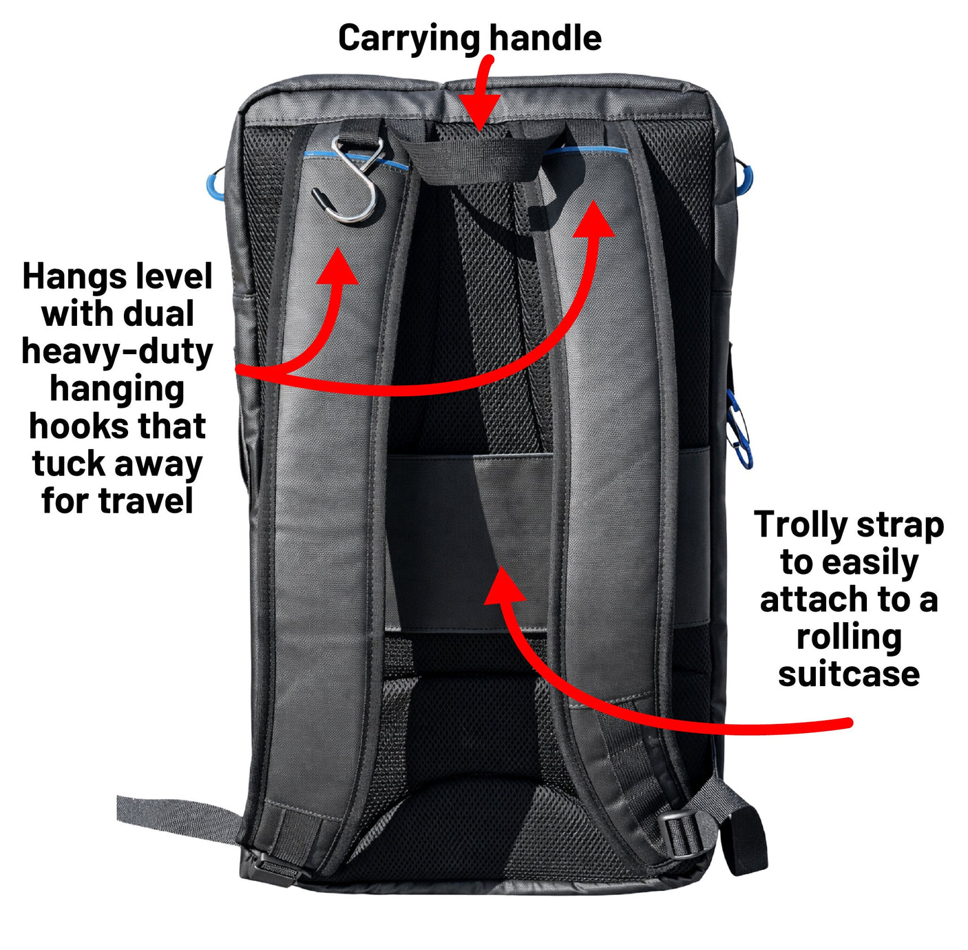 Mochila de remo Oktō Pro Elite | Negro y azul