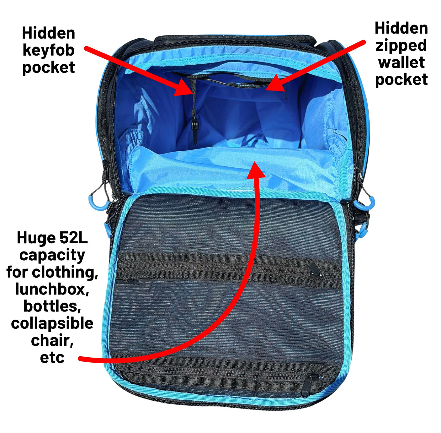 Mochila de remo Oktō Pro Elite | Negro y azul