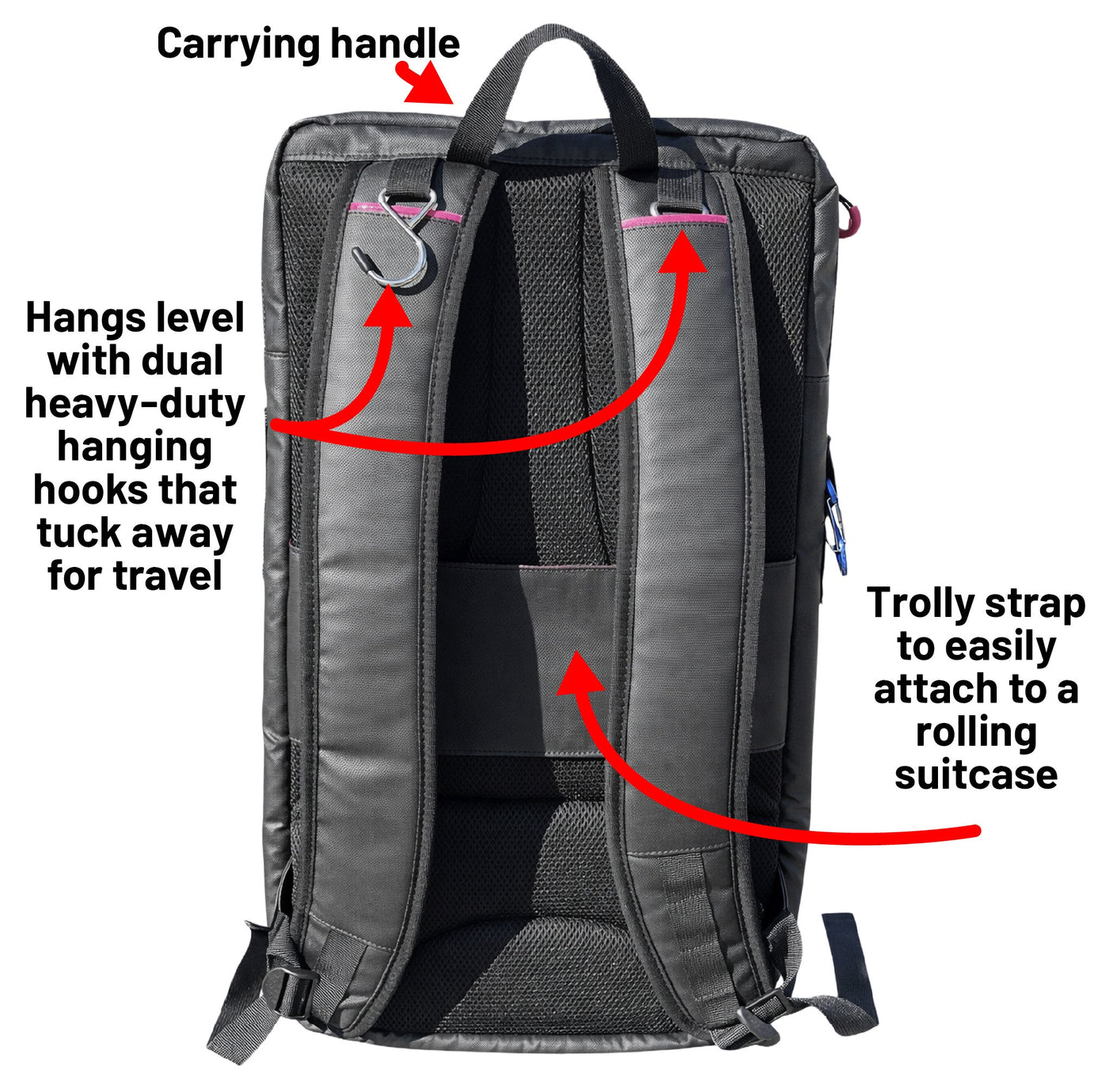 Oktō Pro Elite Paddle Sports Backpack | Black & Pink