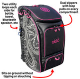 Oktō Pro Elite Paddle Sports Backpack | Black & Pink