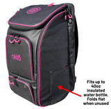 Oktō Pro Elite Paddle Sports Backpack | Black & Pink