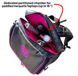 Oktō Pro Elite Paddle Sports Backpack | Black & Pink