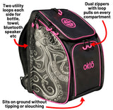 Mochila para deportes acuáticos Oktō Rec Lite | Negro y rosa