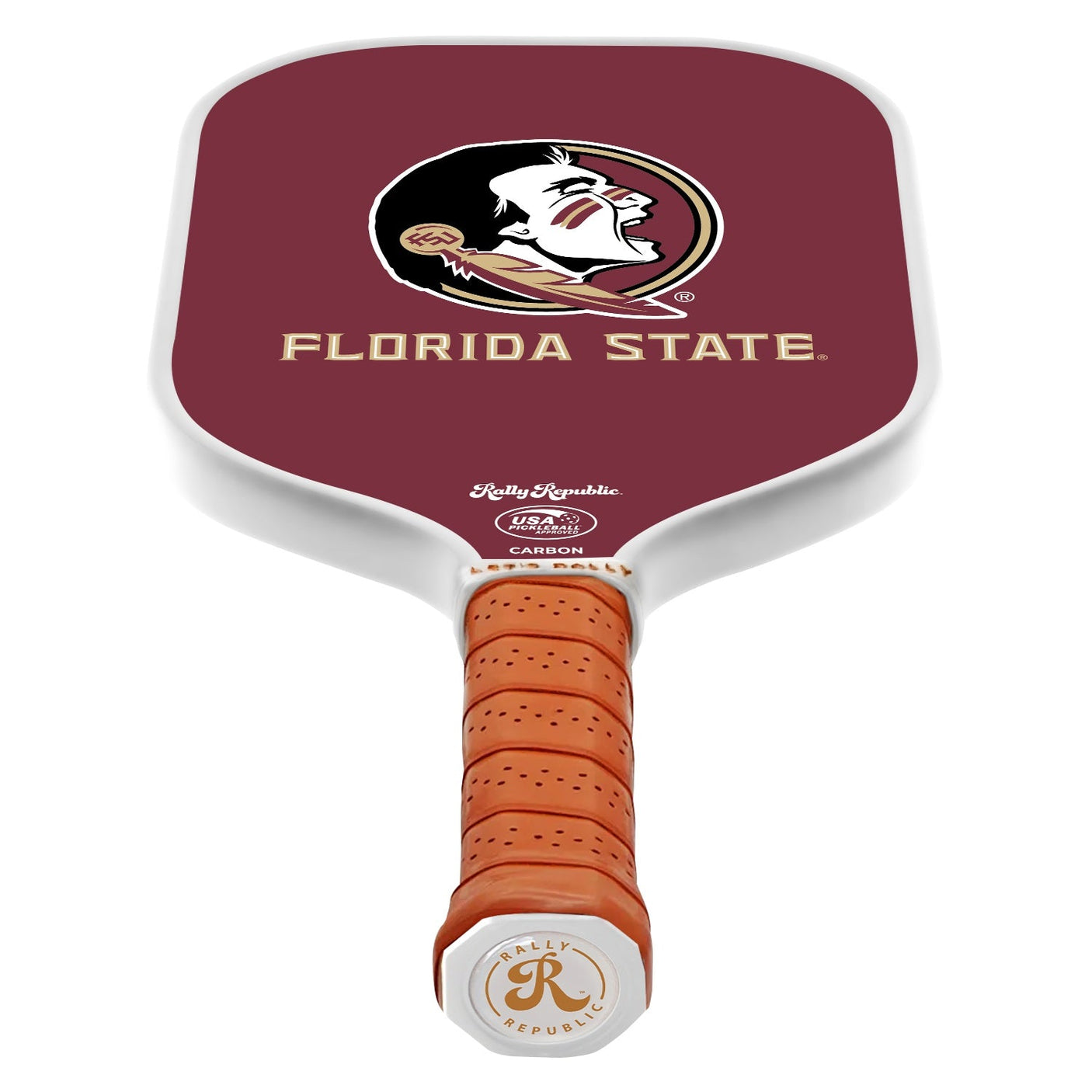 Rally Republic PIckleball Paddle - Florida State Seminoles Garnet Head Mark