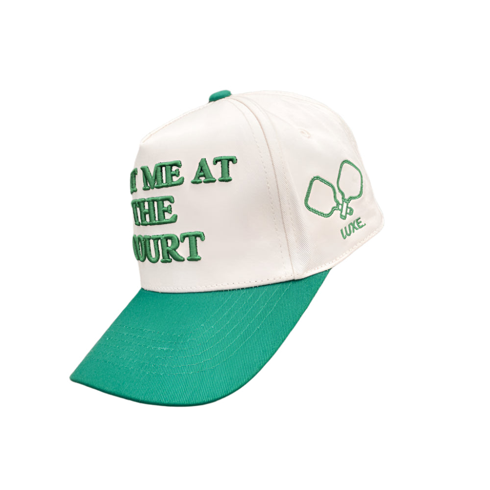 Luxe Pickleball Hat Meet Me At The Court