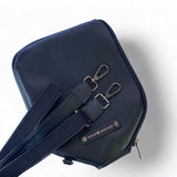 Fenix Sportier “The Addict” Leather Pickleball Bag - Black/Gunmetal