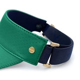 Fenix Sportier The Leather Visor - Court Green/Navy & Gold