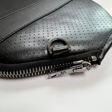 Fenix Sportier “The Addict” Leather Pickleball Bag - Black/Gunmetal