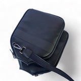 Fenix Sportier “The Addict” Leather Pickleball Bag - Black/Gunmetal