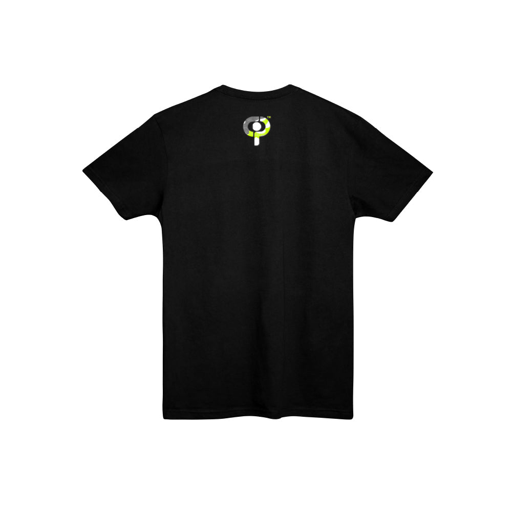 Crush Sports Unisex Camo Lime Green Logo Black Short Sleeved T-Shirt
