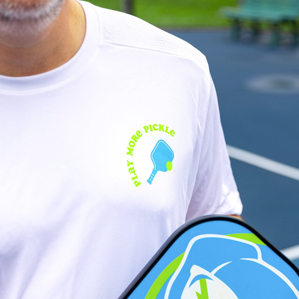 Swinton Pickleball - Men's Pickled 'Em Performance Shirt White