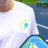 Swinton Pickleball - Men's Pickled 'Em Performance Shirt White