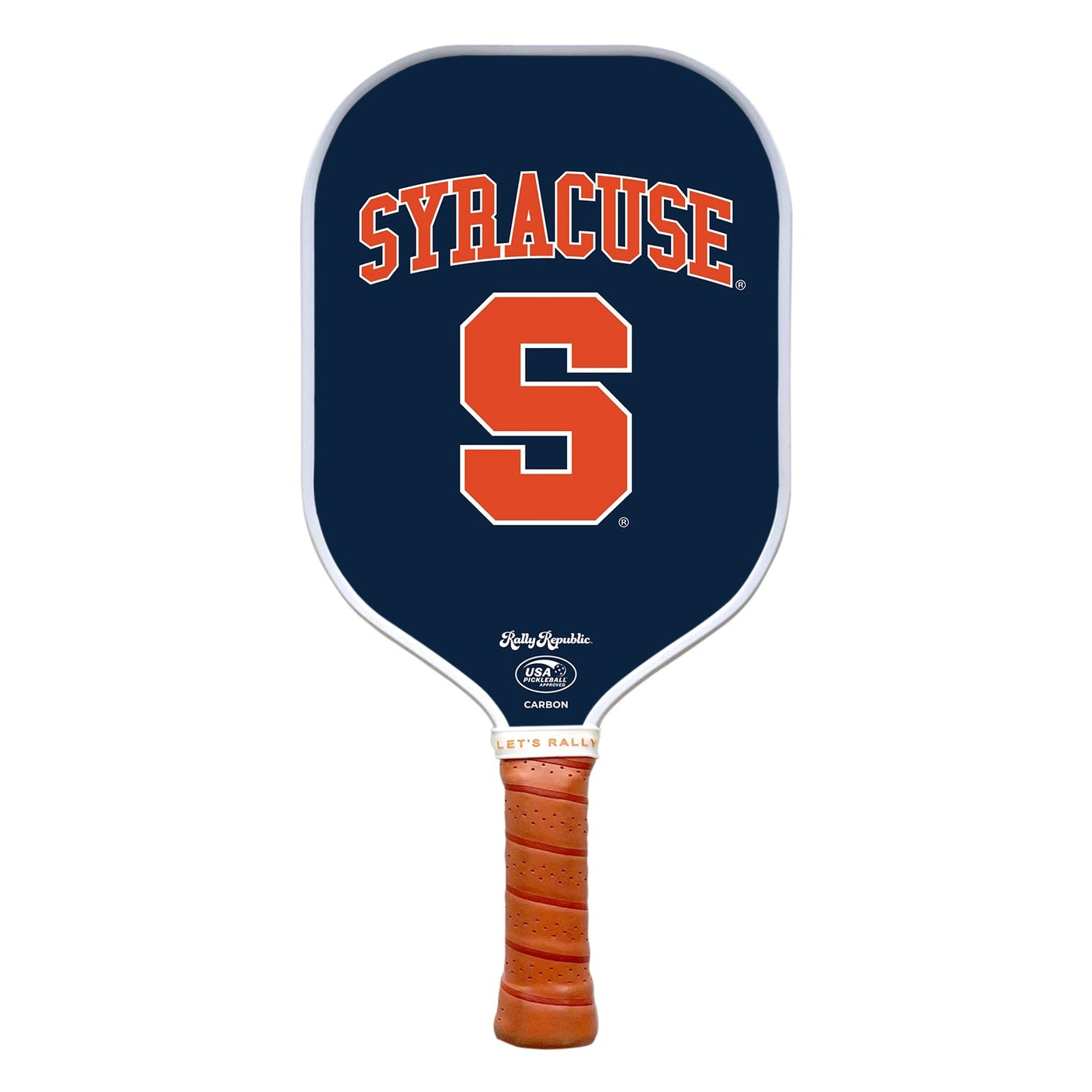 Rally Republic PIckleball Paddle - Syracuse Orange Athletic Orange Logo